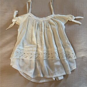 Free People Cream Tank Top